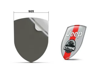 Jeep Decalcomanie Paraurti Pregiate Pro Regolabili